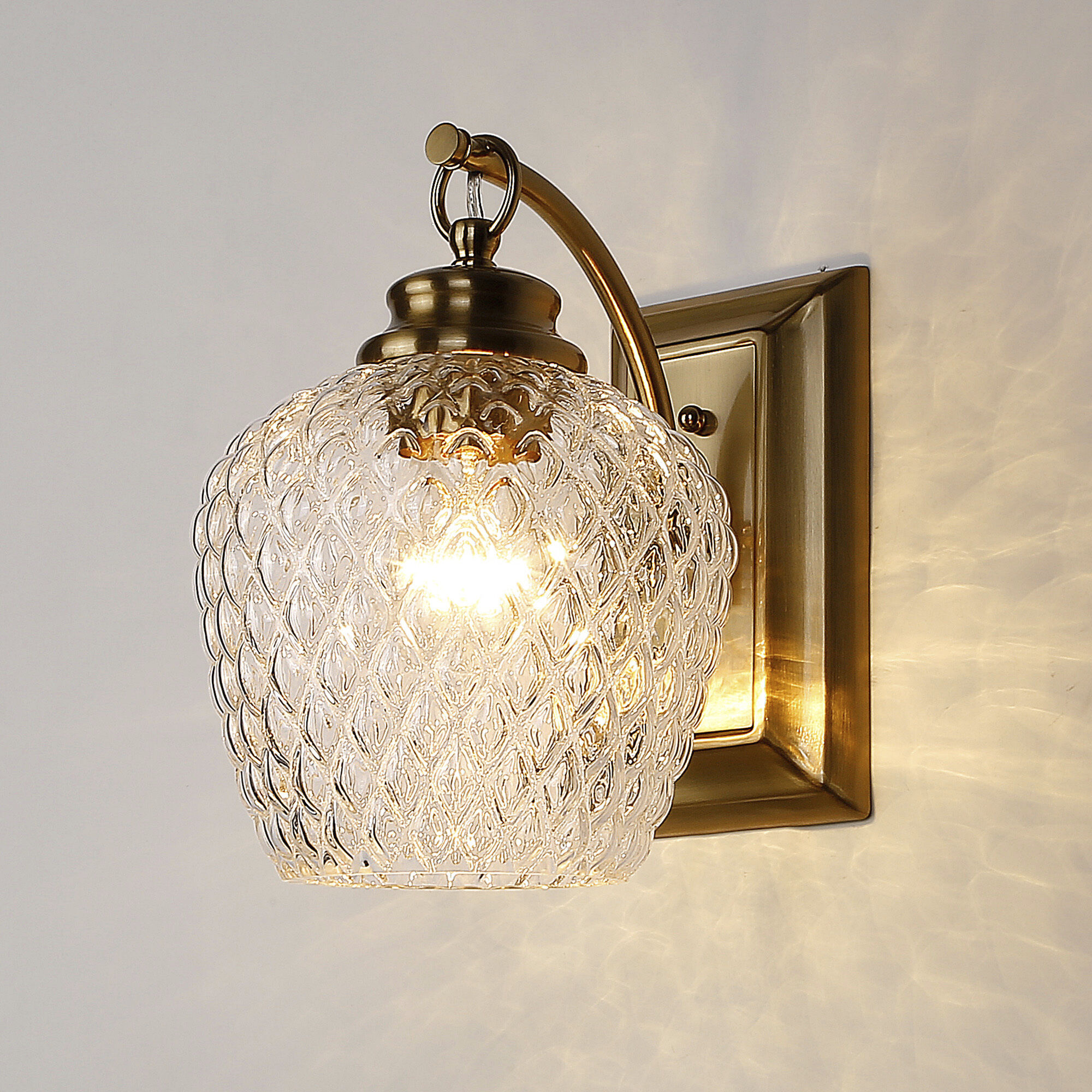 Modern antique brass wall lights clearance